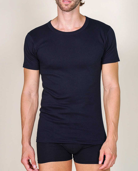 VITTORIA B VM485 Camiseta interior Algodón - BLACK - PACK 2