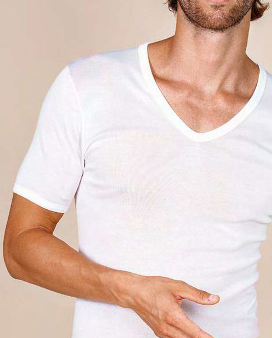VITTORIA B VM543 Camiseta interior Algodón Filoscozia - WHITE-PACK 2