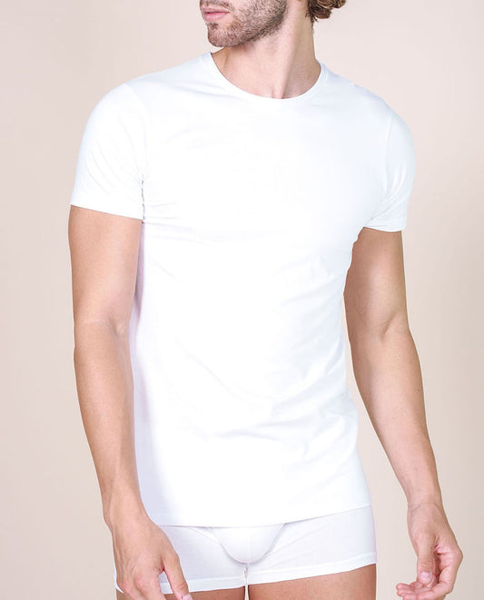 VITTORIA B VM986 Camiseta interior Algodón Elastizado - WHITE - PACK 3