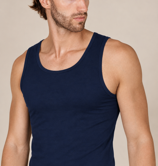 VITTORIA B VM987 Camiseta interior Algodón Elastizado - BLUE-PACK 3