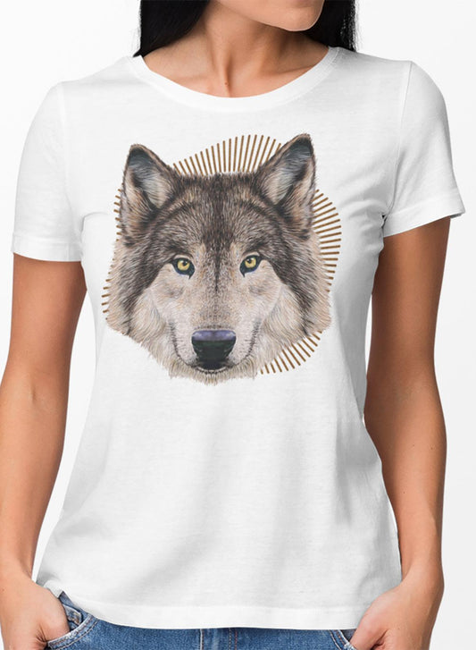 T-shirt TSF Wolf - White - BEST LUXURY STYLE AND ITALIAN CULTURE