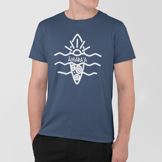 AMARA-A AM24 - T Shirt Man RITUAL - INDIGO
