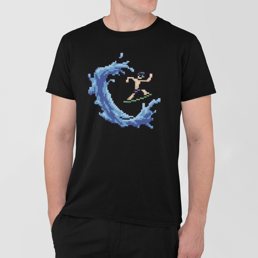 AMARA-A AM31 - T Shirt Man BIT SURFER - BLACK
