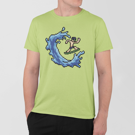 AMARA-A AM31 - T Shirt Man BIT SURFER - LIMA
