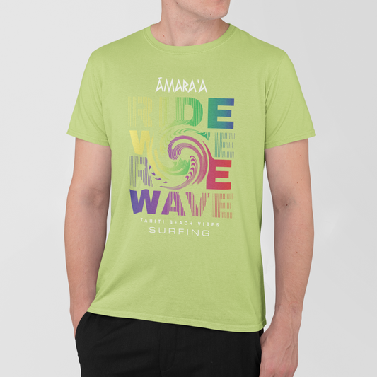 AMARA-A AM27 - T Shirt Man WAVE - LIMA