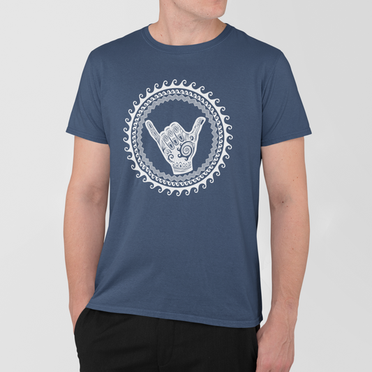 AMARA-A AM25 - T Shirt Man SHAKA - INDIGO