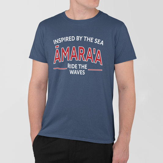 AMARA-A AM28 - T Shirt Man SEA - INDIGO