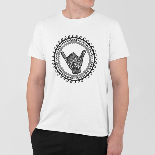 AMARA-A AM25 - T Shirt Man SHAKA - WHITE