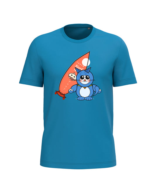 AMARA-A BA26 TOKIO - T Shirt Unisex AMARA’A OCEAN - TROPICAL BLUE
